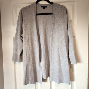 Lane Bryant Light Gray Open Cardigan Size 14/16